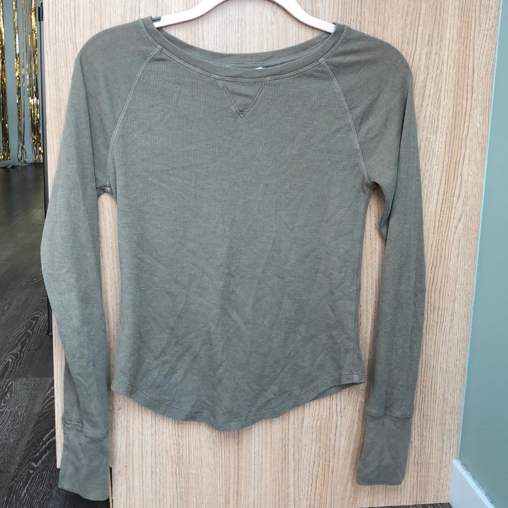 army green long sleeve henley